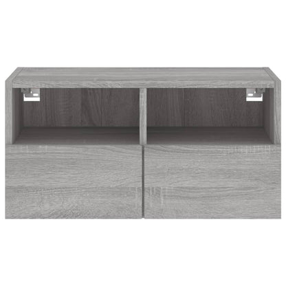 TV vægskab grå Sonoma 60x30x30 cm træmateriale