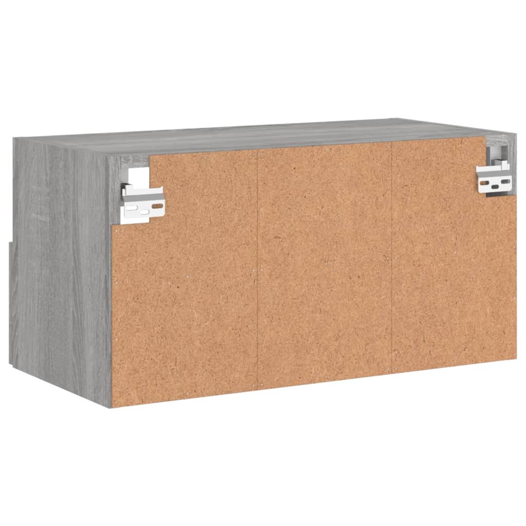 TV vægskab grå Sonoma 60x30x30 cm træmateriale