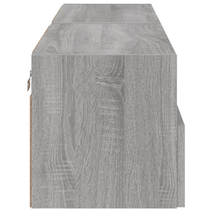 TV overskabe 2 stk Grå Sonoma 60x30x30 cm træmateriale