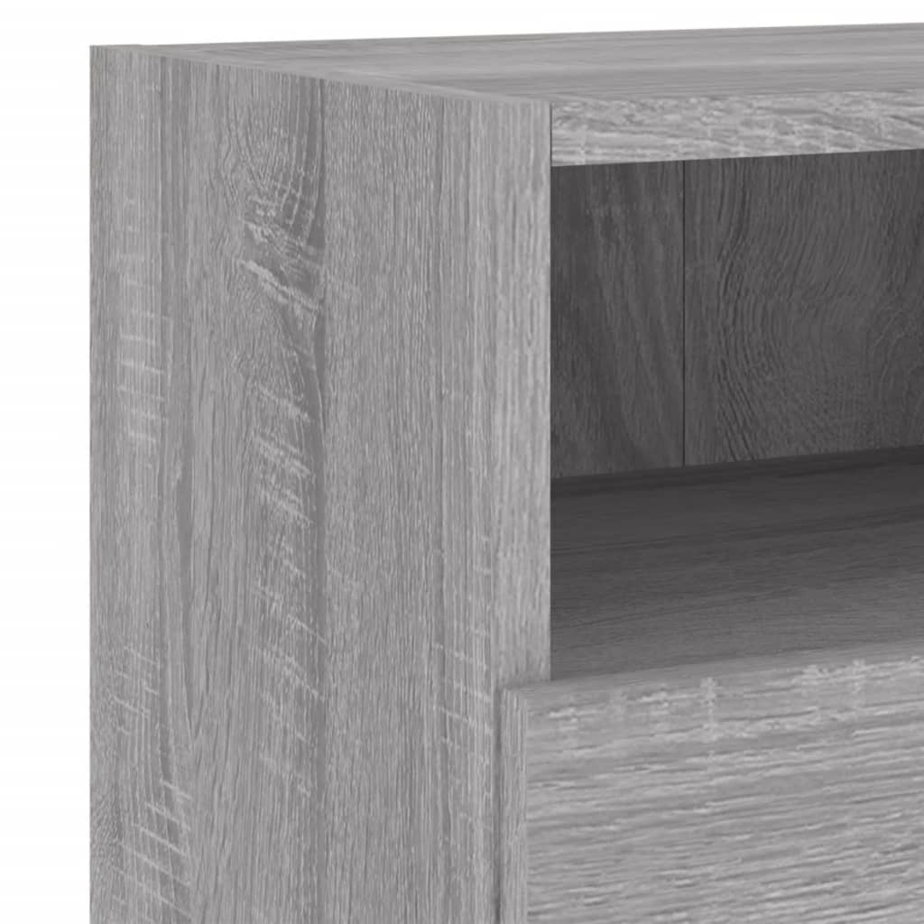 TV overskabe 2 stk Grå Sonoma 60x30x30 cm træmateriale