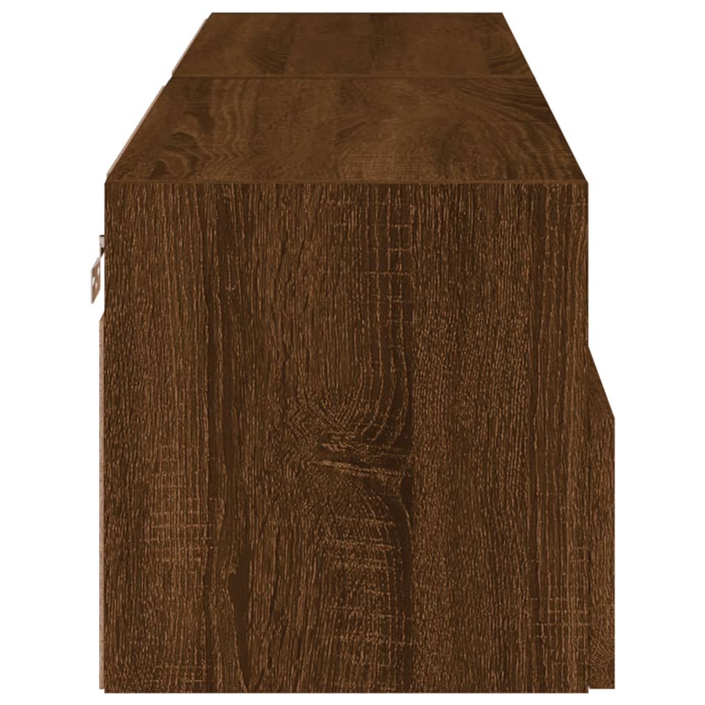 TV overskabe 2 stk Brun eg look 60x30x30 cm