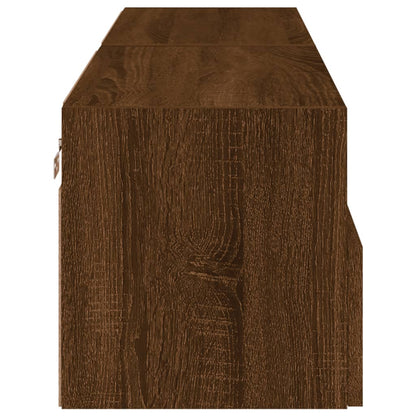 TV overskabe 2 stk Brun eg look 60x30x30 cm