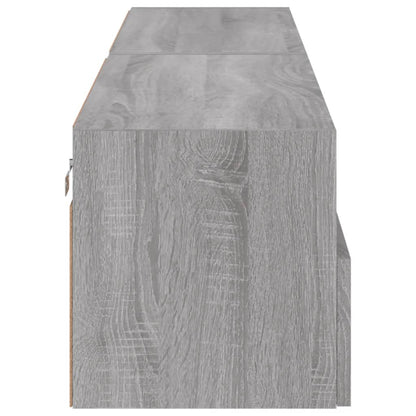 TV-Wandschränke 2 Stk. Grau Sonoma 80x30x30 cm Holzwerkstoff