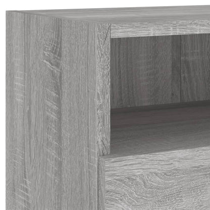 TV-Wandschränke 2 Stk. Grau Sonoma 80x30x30 cm Holzwerkstoff