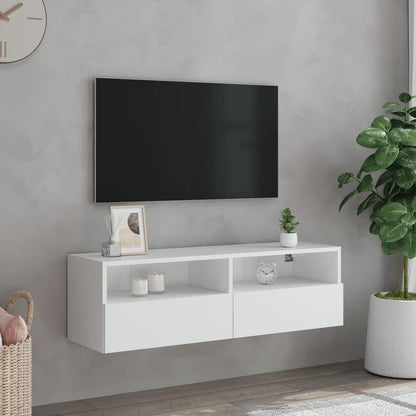 TV overskab hvid 100x30x30 cm træmateriale