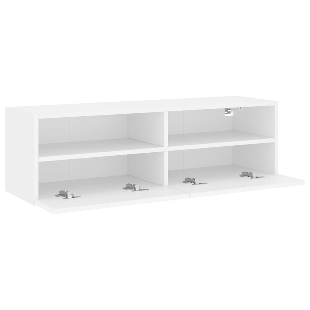 TV overskab hvid 100x30x30 cm træmateriale