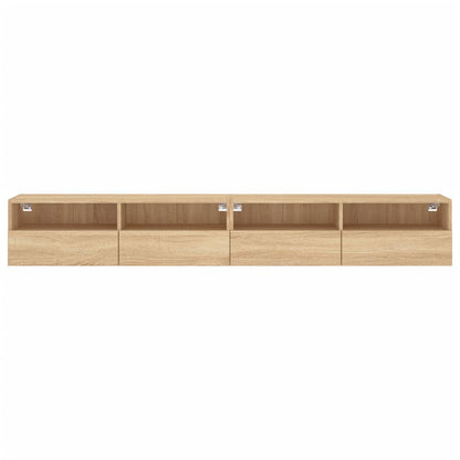 TV-Wandschränke 2 Stk. Sonoma-Eiche 100x30x30 cm Holzwerkstoff