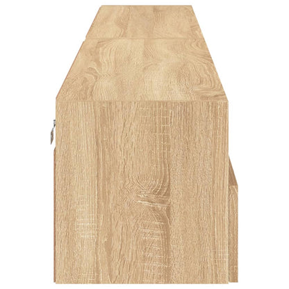 TV-Wandschränke 2 Stk. Sonoma-Eiche 100x30x30 cm Holzwerkstoff