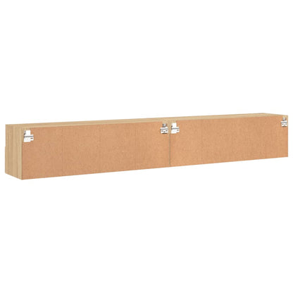 TV-Wandschränke 2 Stk. Sonoma-Eiche 100x30x30 cm Holzwerkstoff