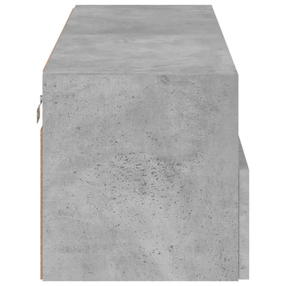 TV-Wandschrank Betongrau 100x30x30 cm Holzwerkstoff