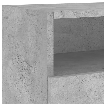 TV-Wandschränke 2 Stk. Betongrau 100x30x30 cm Holzwerkstoff