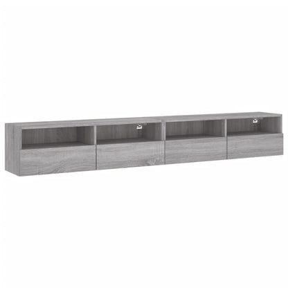 TV overskabe 2 stk Grå Sonoma 100x30x30 cm træmateriale