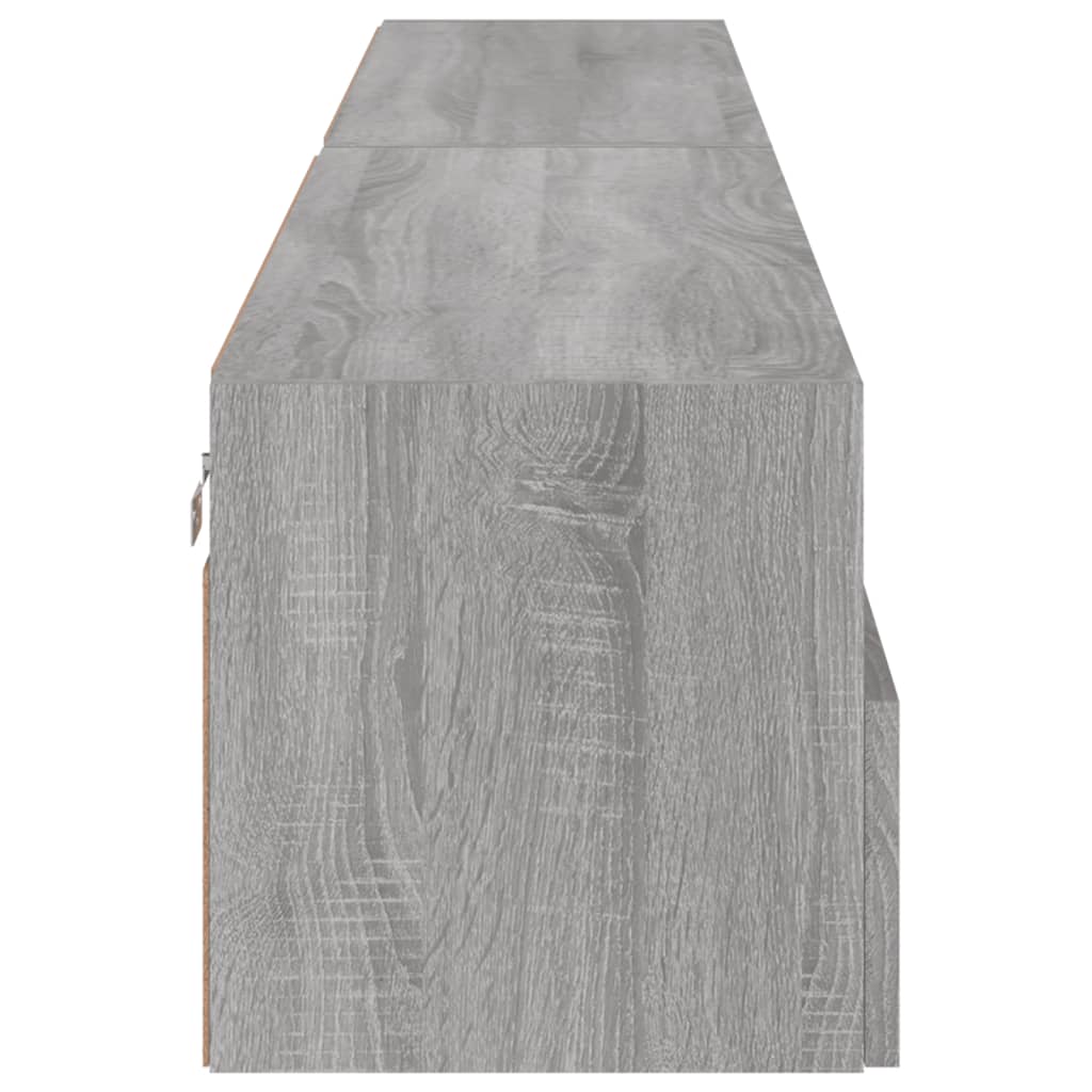 TV overskabe 2 stk Grå Sonoma 100x30x30 cm træmateriale