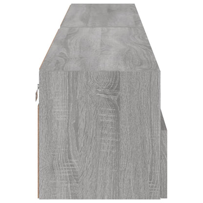 TV overskabe 2 stk Grå Sonoma 100x30x30 cm træmateriale