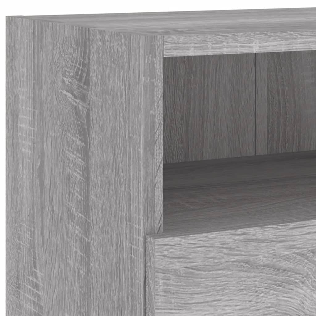 TV overskabe 2 stk Grå Sonoma 100x30x30 cm træmateriale