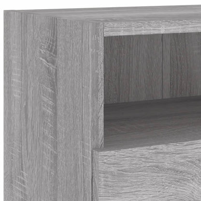 TV overskabe 2 stk Grå Sonoma 100x30x30 cm træmateriale