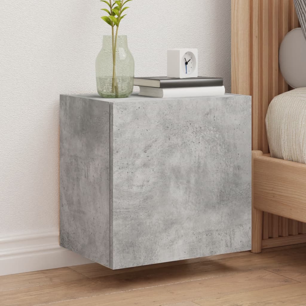 TV overskabe 2 stk Betongrå 40,5x30x40 cm træmateriale