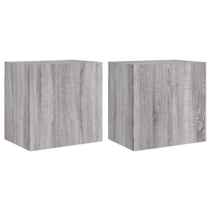 TV overskabe 2 stk Grå Sonoma 40,5x30x40 cm træmateriale