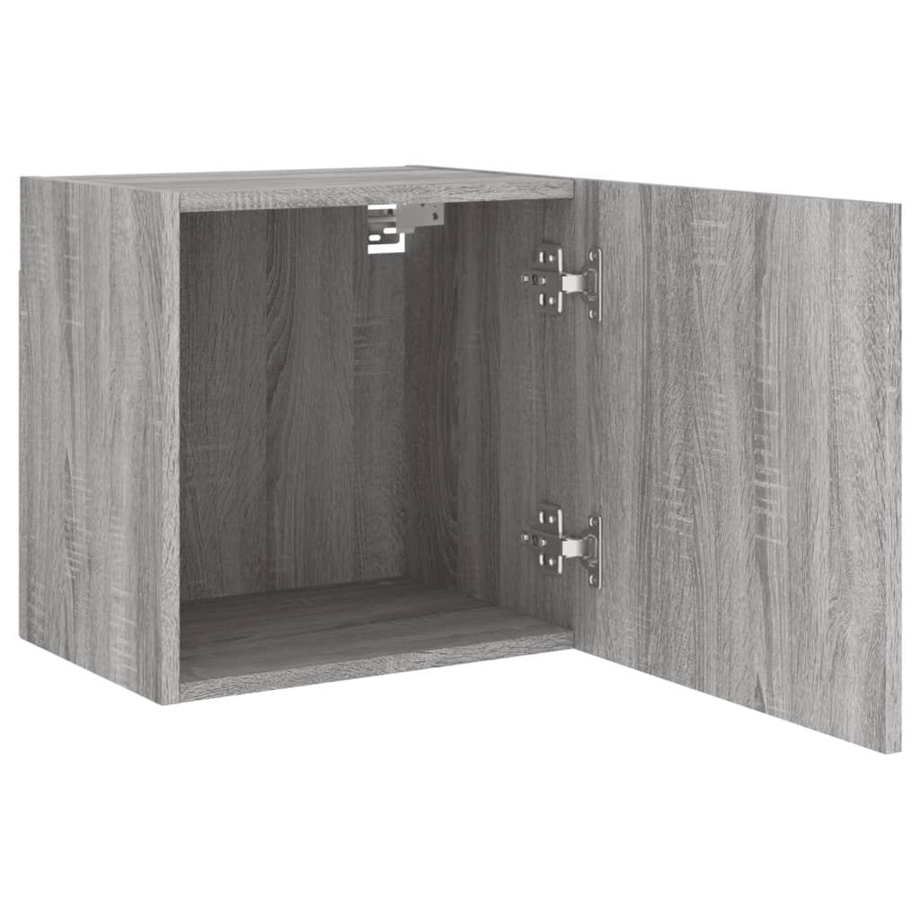 TV overskabe 2 stk Grå Sonoma 40,5x30x40 cm træmateriale