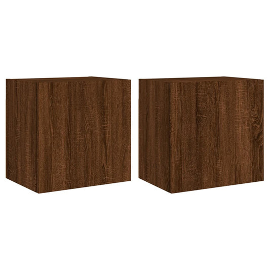 TV overskabe 2 stk Brun eg look 40,5x30x40 cm