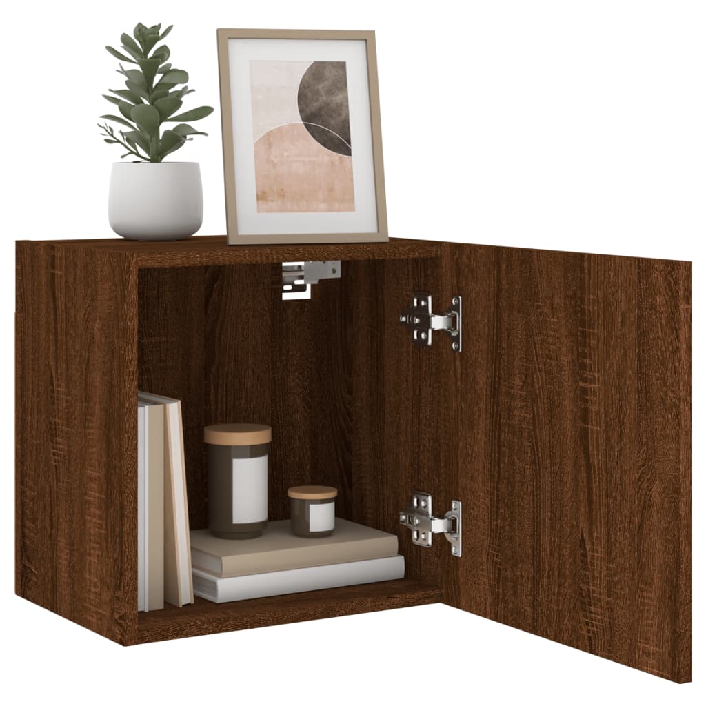 TV overskabe 2 stk Brun eg look 40,5x30x40 cm