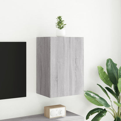 TV vægskab grå Sonoma 40,5x30x60 cm træmateriale
