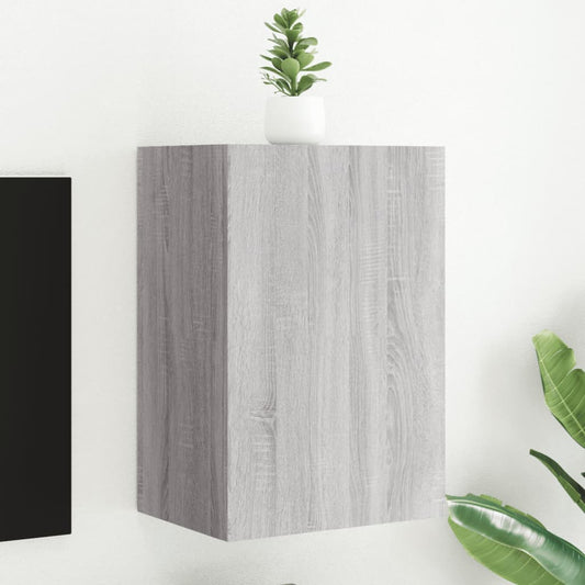 TV vægskab grå Sonoma 40,5x30x60 cm træmateriale