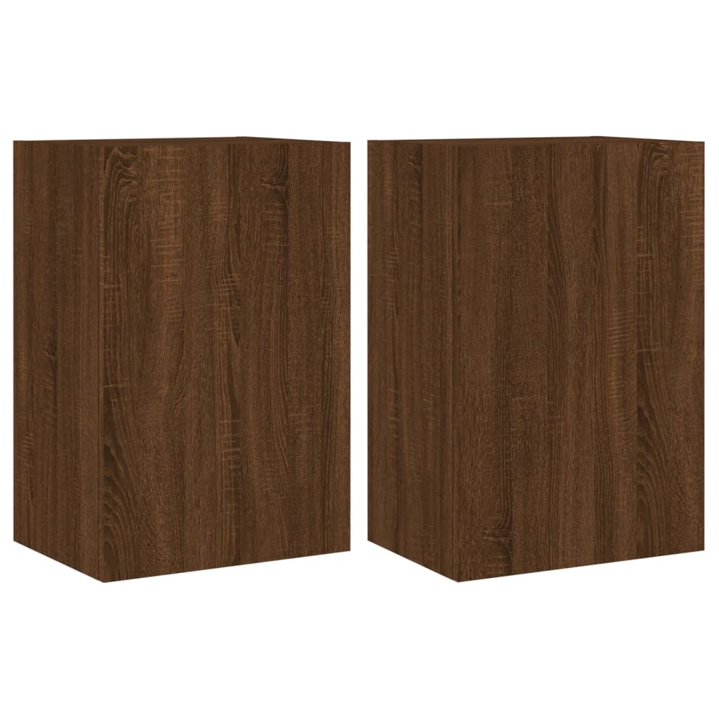 TV overskabe 2 stk Brun eg look 40,5x30x60 cm