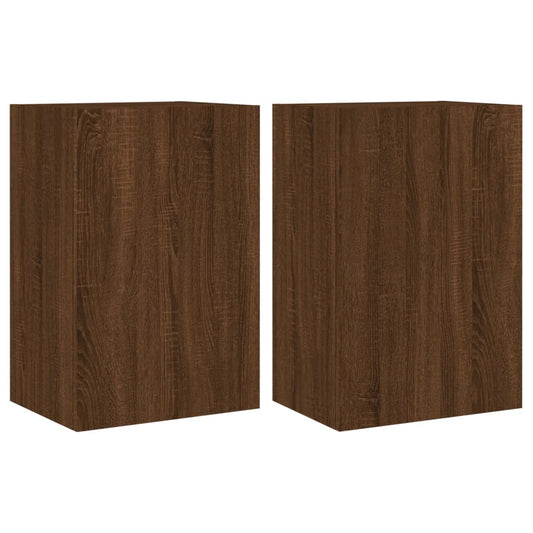 TV overskabe 2 stk Brun eg look 40,5x30x60 cm
