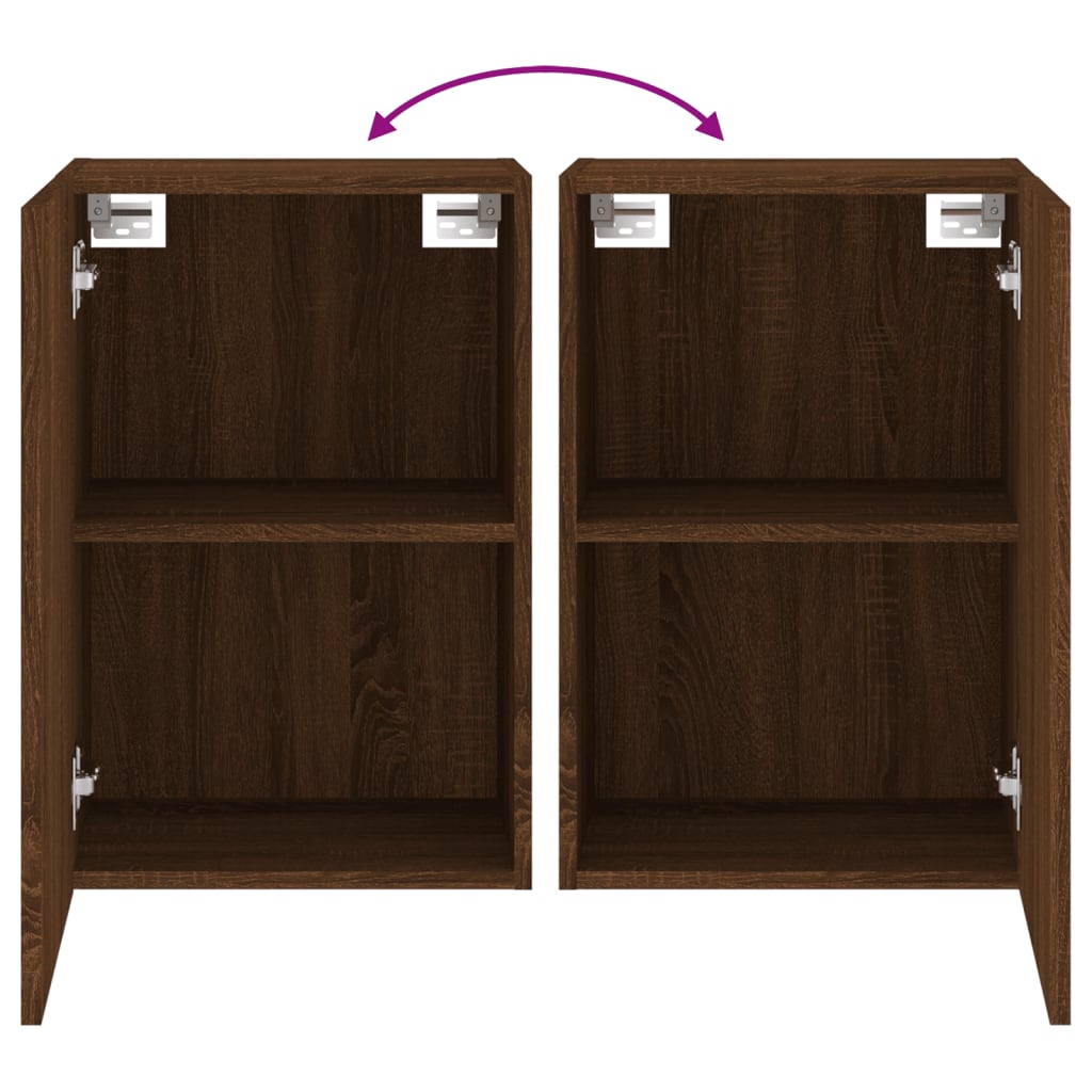 TV overskabe 2 stk Brun eg look 40,5x30x60 cm