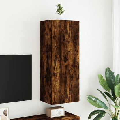 TV-Wandschrank Räuchereiche 40,5x30x102 cm Holzwerkstoff