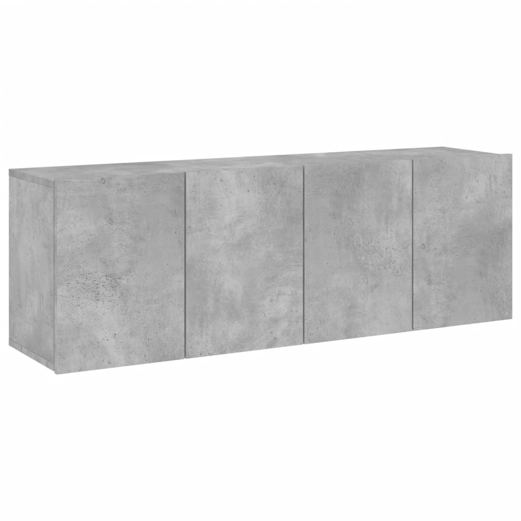 TV overskabe 2 stk Betongrå 60x30x41 cm