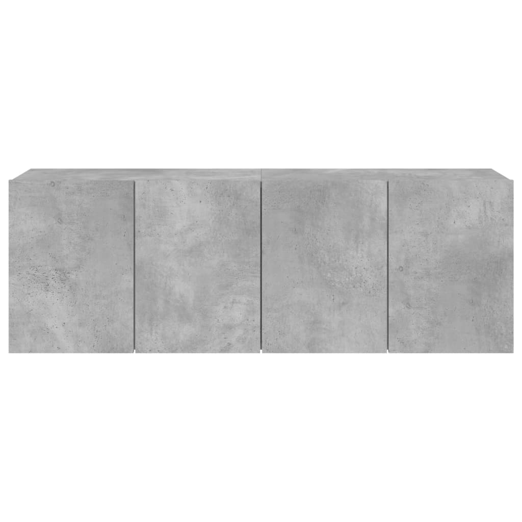 TV overskabe 2 stk Betongrå 60x30x41 cm