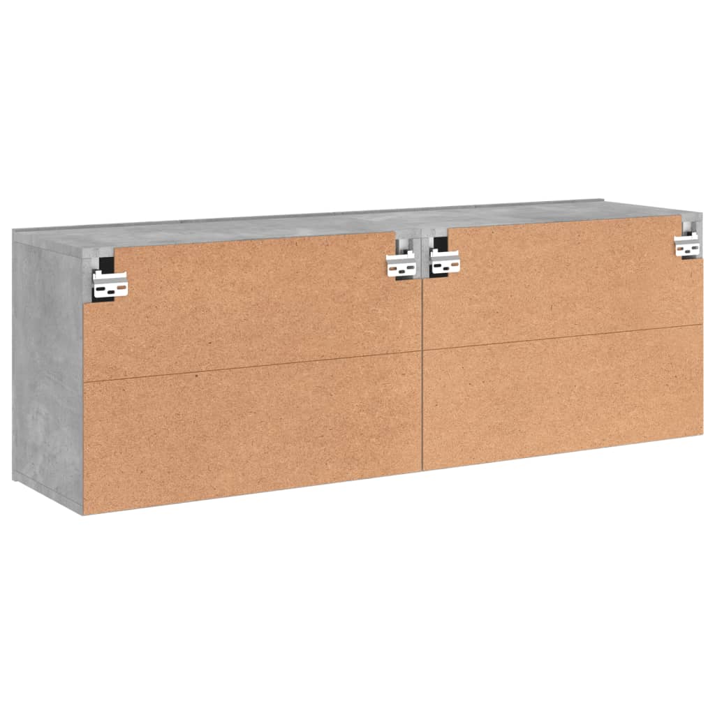 TV overskabe 2 stk Betongrå 60x30x41 cm
