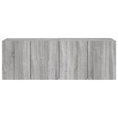 TV overskabe 2 stk Grå Sonoma 60x30x41 cm