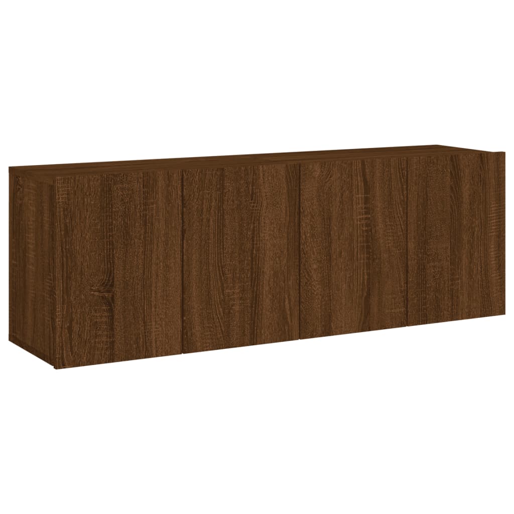 TV vægskabe 2 stk Brun eg look 60x30x41 cm