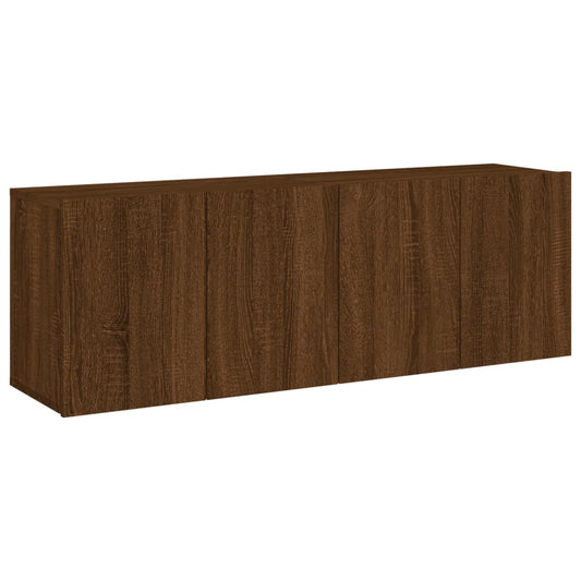 TV vægskabe 2 stk Brun eg look 60x30x41 cm