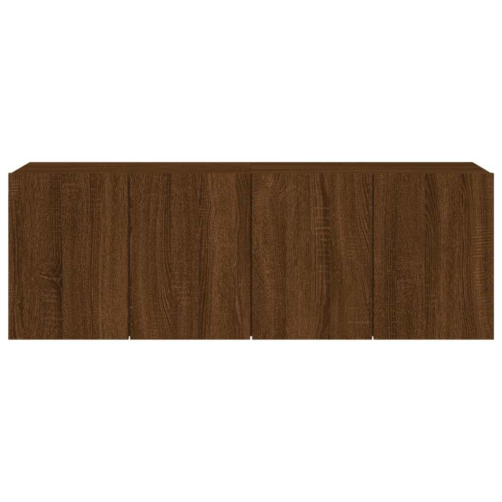 TV vægskabe 2 stk Brun eg look 60x30x41 cm