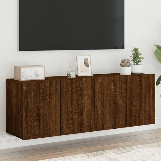 TV vægskabe 2 stk Brun eg look 60x30x41 cm