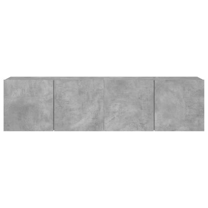 TV-Wandschränke 2 Stk. Betongrau 80x30x41 cm