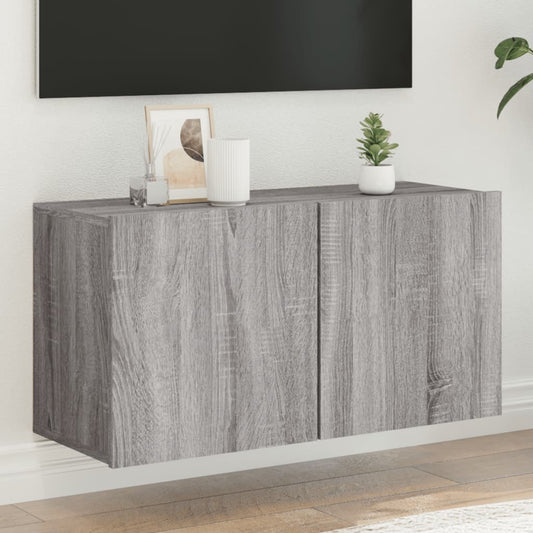 TV vægskab grå Sonoma 80x30x41 cm