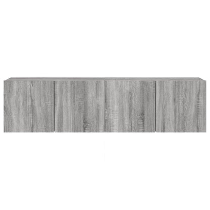 TV-Wandschränke 2 Stk. Grau Sonoma 80x30x41 cm