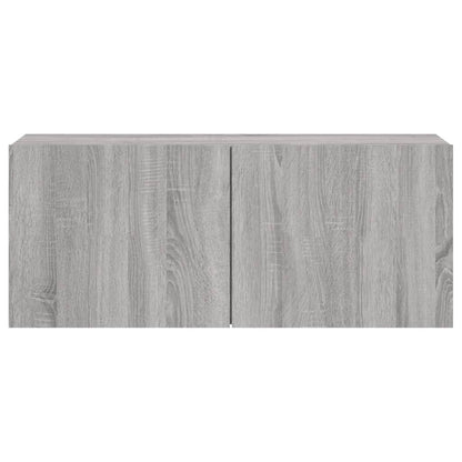 TV-Wandschrank Grau Sonoma 100x30x41 cm