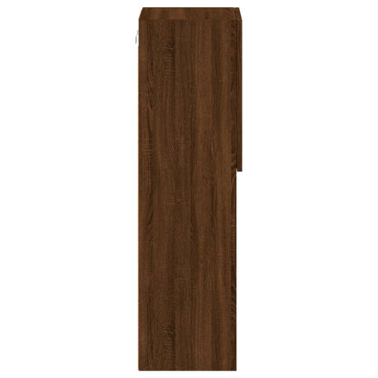 Tv-skabe med LED-lys 2 stk Brun eg look