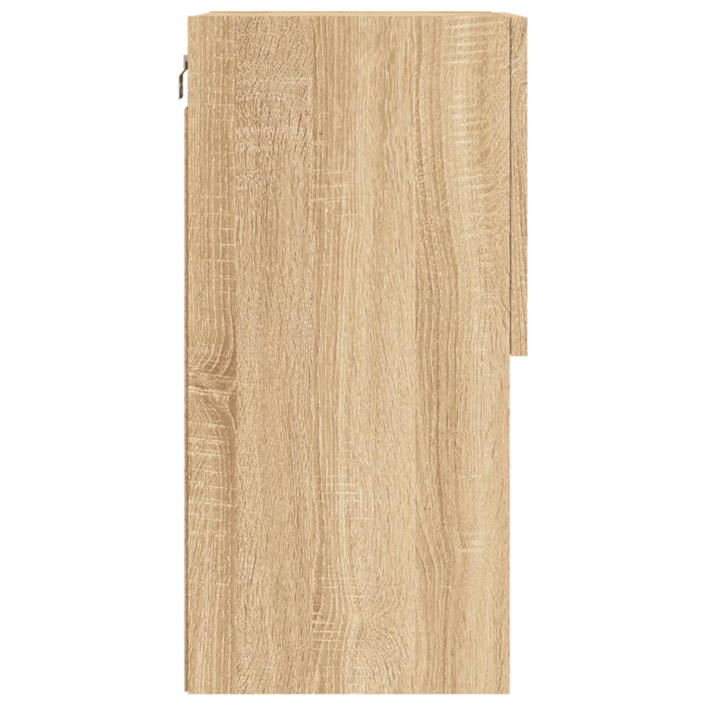 TV-skabe med LED lys 2 stk Sonoma eg 40,5x30x60 cm
