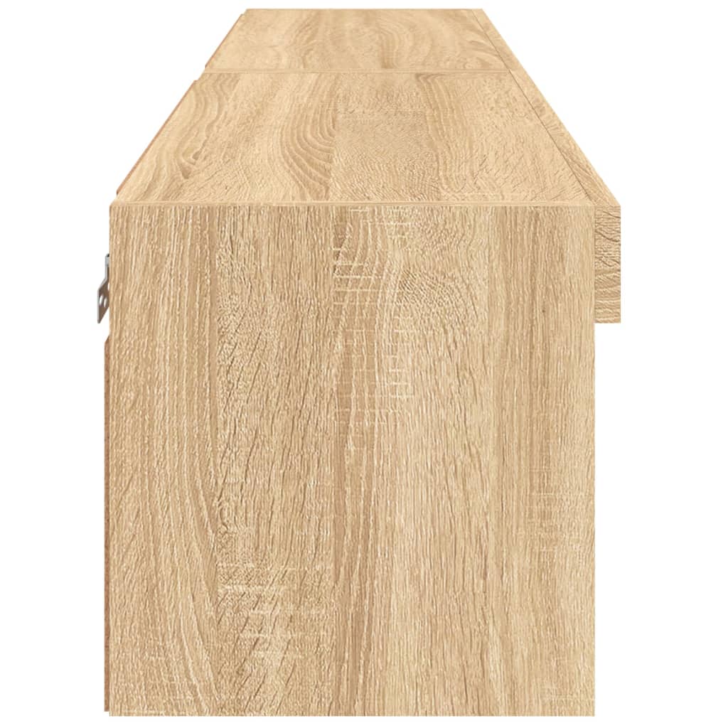 TV-skabe med LED lys 2 stk Sonoma eg 60x30x30 cm
