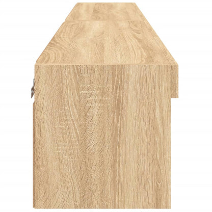TV-skabe med LED lys 2 stk Sonoma eg 80x30x30 cm