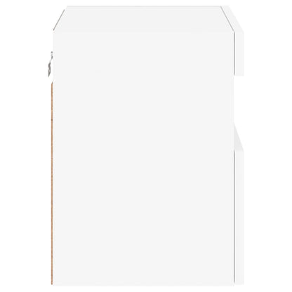 TV-Wandschrank mit LED-Leuchten Weiß 40x30x40 cm