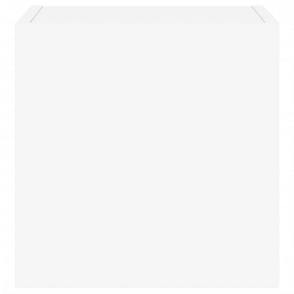 TV-Wandschrank mit LED-Leuchten Weiß 30,5x35x30 cm