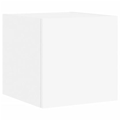 TV-Wandschränke mit LED-Leuchten 2 Stk. Weiß 30,5x35x30 cm